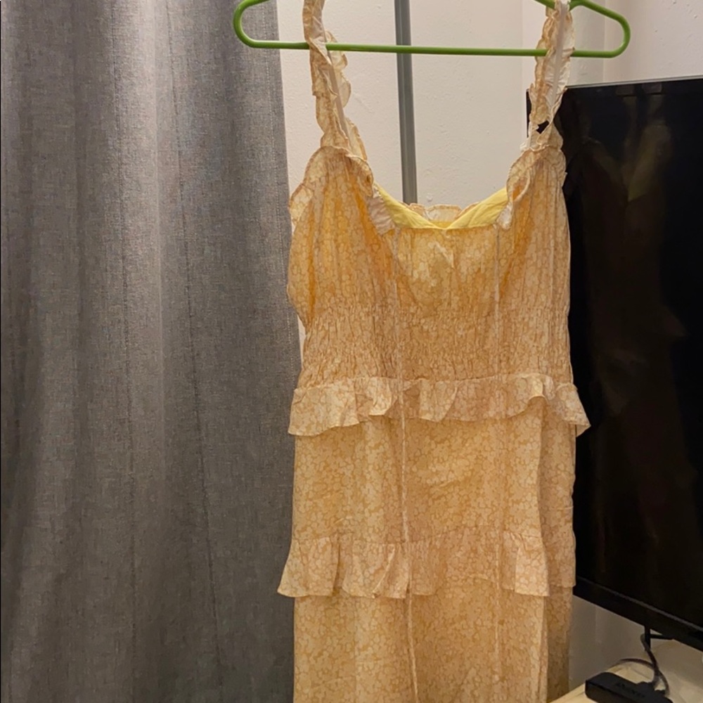 Adorable Yellow Princess Polly Floral Dress